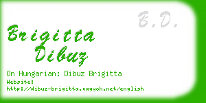 brigitta dibuz business card